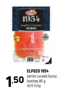 Oferta de Elpozo - Jamon Curado Duroc Lonchas por 1,5€ en Coviran