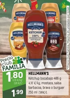 Oferta de Hellmann's - Ketchup Bocabajo por 1,99€ en Coviran