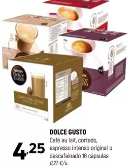 Oferta de Dolce Gusto - Café Au Lait, Cortado, Espresso Intenso Original O Descafeinado 16 Capsulas por 4,25€ en Coviran