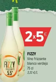 Oferta de Fizzy - Vino Frizzante Blanco Verdejo por 5€ en Coviran