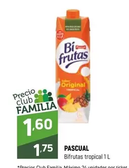 Oferta de Pascual - Bifrutas Tropical por 1,75€ en Coviran