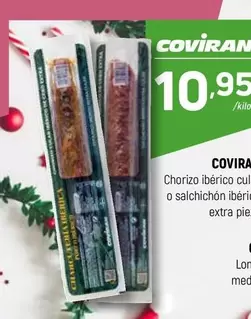 Oferta de Coviran - Chorizo Ibérico Culle O Salchichon Ibéric Extra Piel por 10,95€ en Coviran