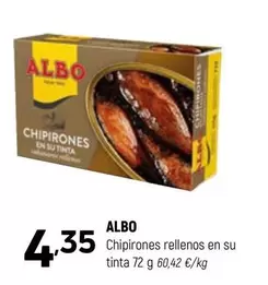 Oferta de Albo - Chipirones Rellenos En Su Tinta por 4,35€ en Coviran