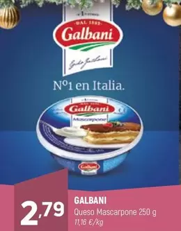 Oferta de Galbani - Queso Mascarpone por 2,79€ en Coviran