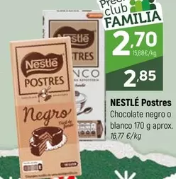 Oferta de Nestlé - Postres Chocolate Negro O Blanco por 2,85€ en Coviran