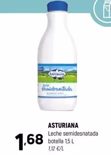 Oferta de La Asturiana - Leche Semidesnatada por 1,68€ en Coviran