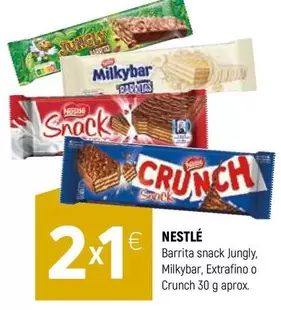 Oferta de Nestlé - Barrita Snack Jungly, Milkybar, Extrafino O Crunch en Coviran