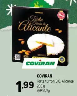 Oferta de Coviran - Torta Turron D.o. Alicante por 1,99€ en Coviran