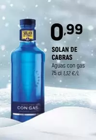 Oferta de Solán de Cabras - Aguas Con Gas por 0,99€ en Coviran