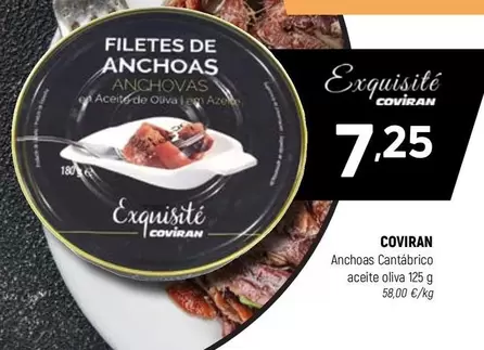 Oferta de Coviran - Anchoas Cantabrico Aceite Oliva por 7,25€ en Coviran