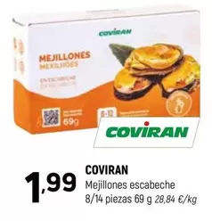 Oferta de Coviran - Mejillones Escabeche por 1,99€ en Coviran