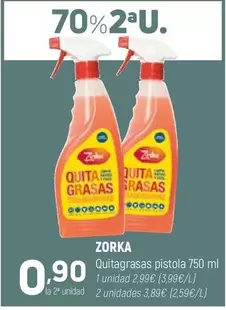 Oferta de Zorka - Quitagrasas Pistola por 2,99€ en Coviran