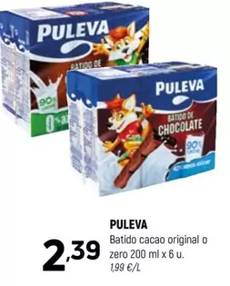 Oferta de Puleva - Batido Cacao Original O Zero por 2,39€ en Coviran