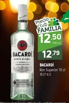 Oferta de Bacardi - Ron Superior por 12,79€ en Coviran