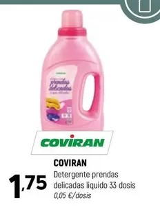 Oferta de Coviran - Detergente Prendas Delicadas Liquido 33 Dosis por 1,75€ en Coviran