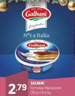 Oferta de Galbani - Formatge Mascarpone por 2,79€ en Coviran