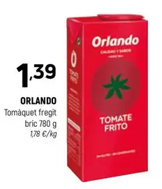 Oferta de Orlando - Tomaquet Fregit Bric por 1,39€ en Coviran