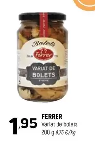 Oferta de Ferrer - Variat De Bolets por 1,95€ en Coviran