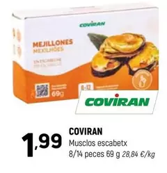 Oferta de Coviran - Musclos Escabetx por 1,99€ en Coviran