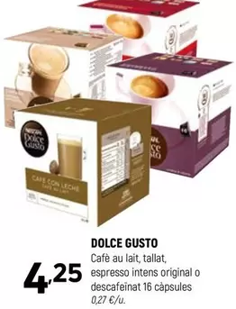 Oferta de Dolce Gusto - Cafe Au Lait, Tallat, Espresso Intens Original O Descafeïnat 16 Capsules por 4,25€ en Coviran