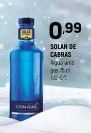 Oferta de Solán de Cabras - Agua Amb Gas por 0,99€ en Coviran