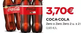 Oferta de Coca-Cola - Zero O Zero Zero por 3,7€ en Coviran