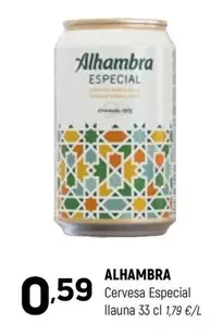 Oferta de Alhambra - Cervesa Especial por 0,59€ en Coviran