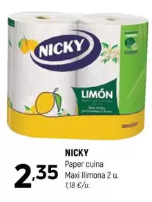 Oferta de Nicky - Paper Cuina Maxi Llimona por 2,35€ en Coviran