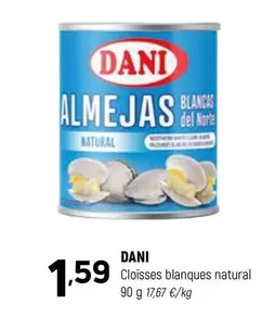 Oferta de Dani - Cloisses Blanques Natural por 1,59€ en Coviran