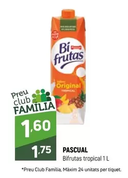 Oferta de Pascual - Bifrutas Tropical por 1,75€ en Coviran