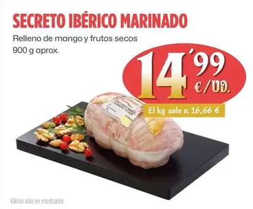 Oferta de Secreto Ibérico Marinado por 14,99€ en Ahorramas