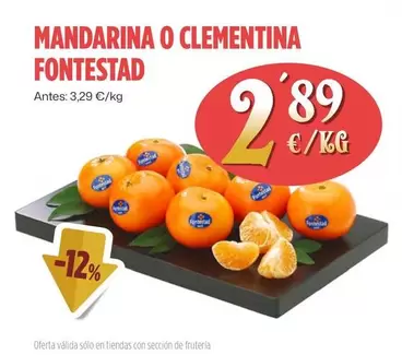 Oferta de Fontestad - Mandarina O Clementina  por 2,89€ en Ahorramas