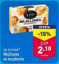 Oferta de Sal De Plata - Mejillones En Escabeche por 2,1€ en ALDI