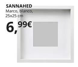 Oferta de Sannahed - Marco, Blanco, 25x25 Cm por 6,99€ en IKEA