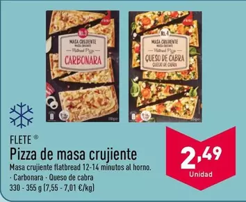 Oferta de Flete - Pizza De Masa Crujiente por 2,49€ en ALDI