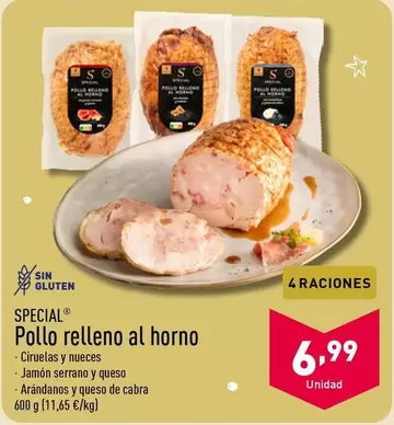 Oferta de Special - Pollo Relleno Al Horno por 6,99€ en ALDI