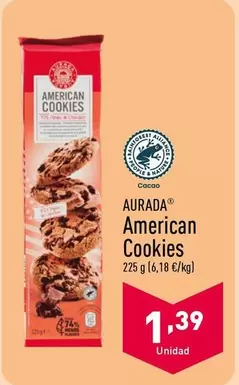 Oferta de Aurada - American Cookies por 1,39€ en ALDI