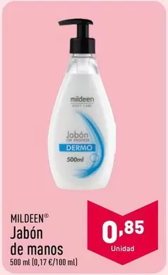 Oferta de Mildeen - Jabón De Manos  por 0,85€ en ALDI