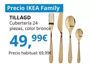 Oferta de Tillagd - Cubertería 24 Piezas por 49,99€ en IKEA