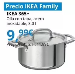 Oferta de Ikea 365+ - Olla Con Tapa, Acero Inoxidable por 9,99€ en IKEA