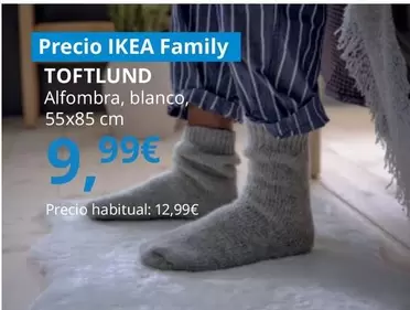 Oferta de Toftlund - Alfombra, Blanco por 9,99€ en IKEA