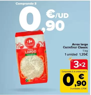 Oferta de Carrefour - Arroz Largo Classic en Carrefour