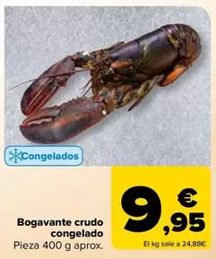 Oferta de Bogavante Crudo Congelado por 9,95€ en Carrefour