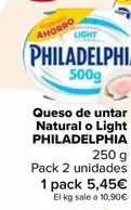 Oferta de Philadelphia - Queso De Untar Natural O Light en Carrefour