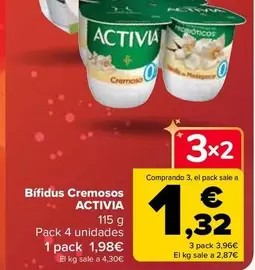 Oferta de Activia - Bífidus Cremosos en Carrefour