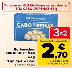 Oferta de Cabo De Peñas - Berberechos en Carrefour