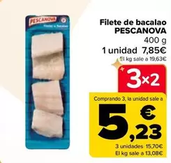 Oferta de Pescanova - Filete De Bacalao en Carrefour