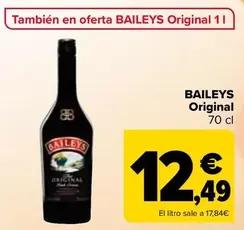 Oferta de Baileys - Original por 12,49€ en Carrefour