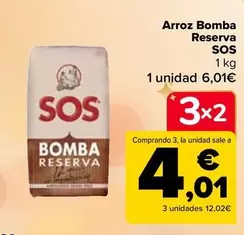 Oferta de Sos - Arroz Bomba Reserva en Carrefour