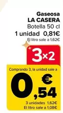 Oferta de La Casera - Gaseosa   en Carrefour